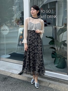 「アイテム（ドレス）」を使った、ANDRESD EC事業部さん（レディース・160cm）の冬コーディネート