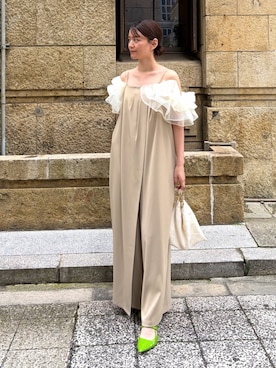 「ANDRESD（アンドレスド）のアイテム」を使った、ANDRESD staffさん（レディース・160cm）の夏コーディネート