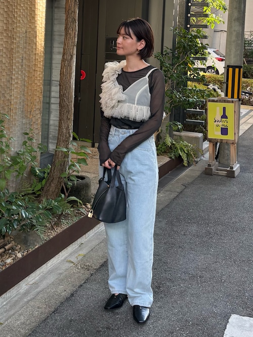コルセットスタイルシアートップス / corset style sheer tops（T