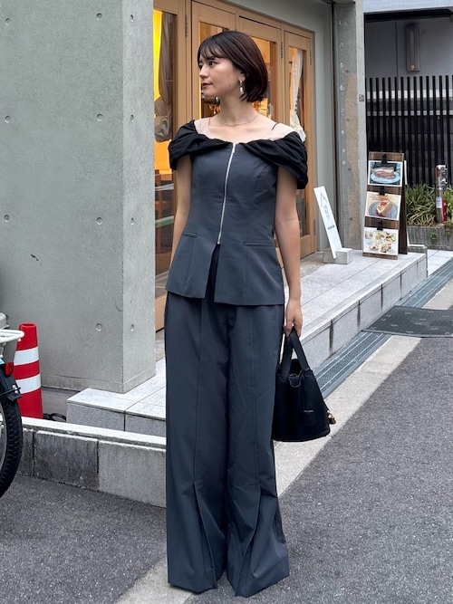 セール】ノットシャツドッキングセットアップドレス / knot shirt