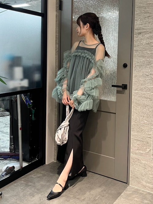 カッティングカーブドレス / cutting curve dress（ドレス）｜ANDRESD