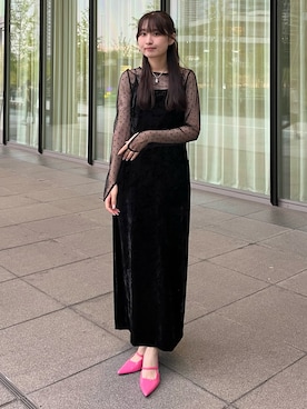 「キャミワンピ」｜ANDRESD EC事業部さん（レディース・164cm）の秋コーディネート