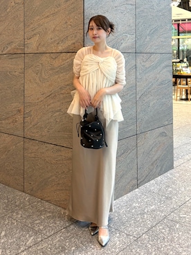 「ANDRESD（アンドレスド）のアイテム」を使った、ANDRESD staffさん（レディース・164cm）の夏コーディネート