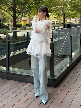 「ANDRESD（アンドレスド）のアイテム」を使った、ANDRESD staffさん（レディース・160cm）の夏コーディネート