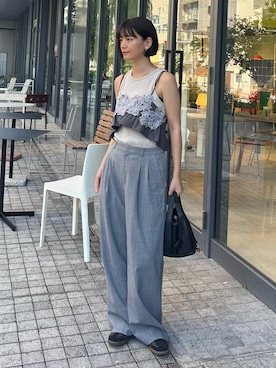 「アイテム（ドレス）」を使った、ANDRESD EC事業部さん（レディース・160cm）の夏コーディネート