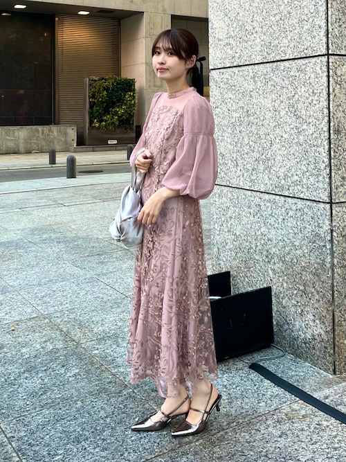 セール】フローラルパターンフレアドレス / floral pattern flare