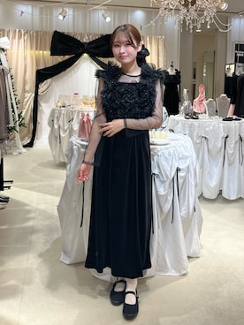 「アイテム（ドレス）」を使った、ANDRESD EC事業部さん（レディース・164cm）の冬コーディネート