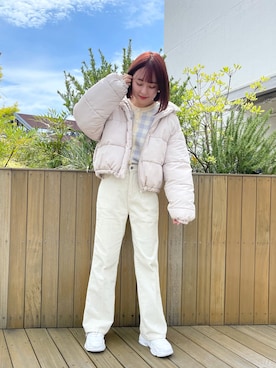 「nice claup」｜「アイテム（ブルゾン）」を使った、mayuさん（レディース・160cm）の秋コーディネート