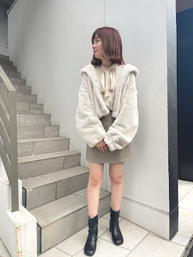 「nice claup」｜「アイテム（その他アウター）」を使った、mayuさん（レディース・160cm）の夏コーディネート