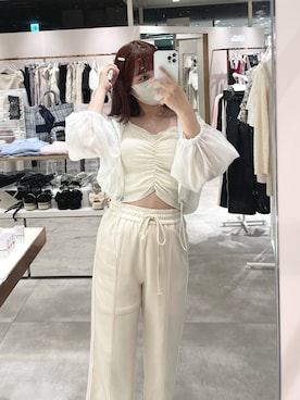 「nice claup」｜「アイテム（マウンテンパーカー）」を使った、mayuさん（レディース・160cm）の夏コーディネート