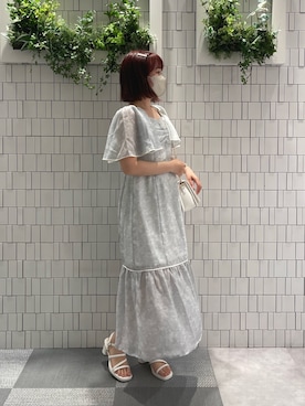 「トワルドジュイ」｜「アイテム（ワンピース/ドレス）」を使った、mayuさん（レディース・160cm）の夏コーディネート