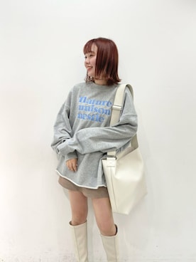 「NUN（エヌユーエヌ）のアイテム」を使った、mayuさん（レディース・160cm）の冬コーディネート