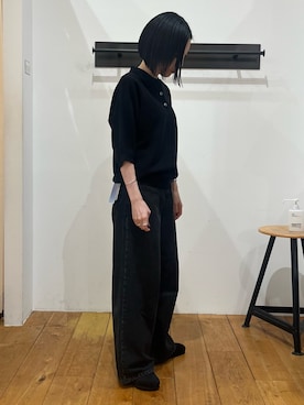 「アイテム（ポロシャツ）」を使った、ayumi_doiさん（レディース・163cm）の夏コーディネート