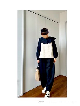 「Handmade（ハンドメイド）のアイテム（パンツ）」を使った、smile_05さん（レディース・160cm）の春コーディネート