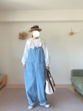 「アイテム（サロペット/オーバーオール）」を使った、smile_05さん（レディース・160cm）の春コーディネート