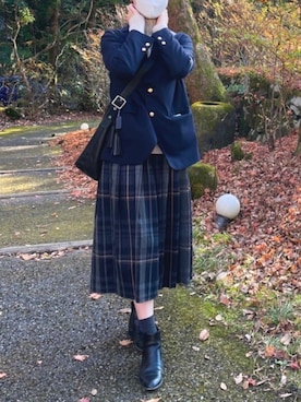 「BEAMS BOY（ビームスボーイ）のアイテム（テーラードジャケット）」を使った、jari28さん（レディース・168cm）の秋コーディネート