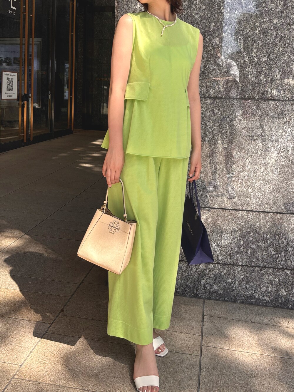 Tory Burch*夏コーデに映える上品カラー*ツイード*スポサン TORY BURCH 2022年春夏コレクション | ニューヨーク | 画像30枚