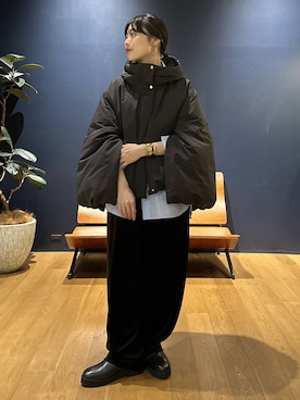 「アイテム（ダウンジャケット/コート）」を使った、たきさん（レディース・152cm・20代）の秋コーディネート