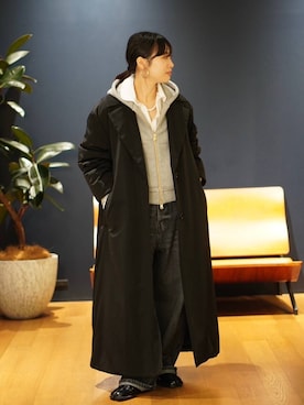 「アイテム（ダウンジャケット/コート）」を使った、たきさん（レディース・152cm・20代）の秋コーディネート