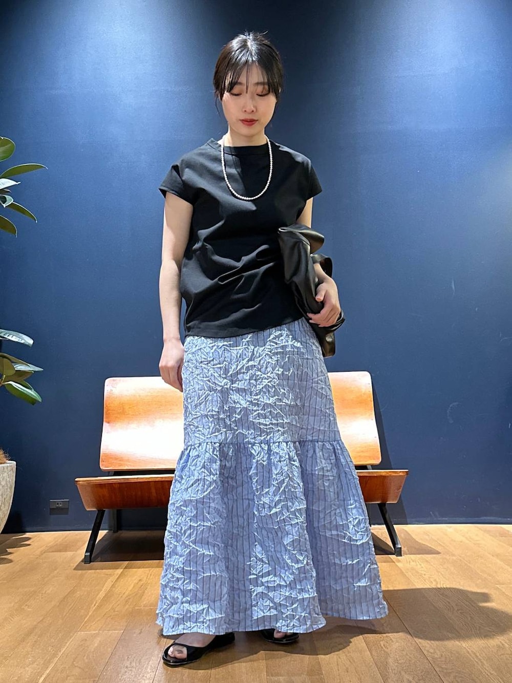 タグ付✨カレンソロジー　24SS コットンメッシュボリュームスカート タグ付✨カレンソロジー 24SS コットンメッシュボリューム