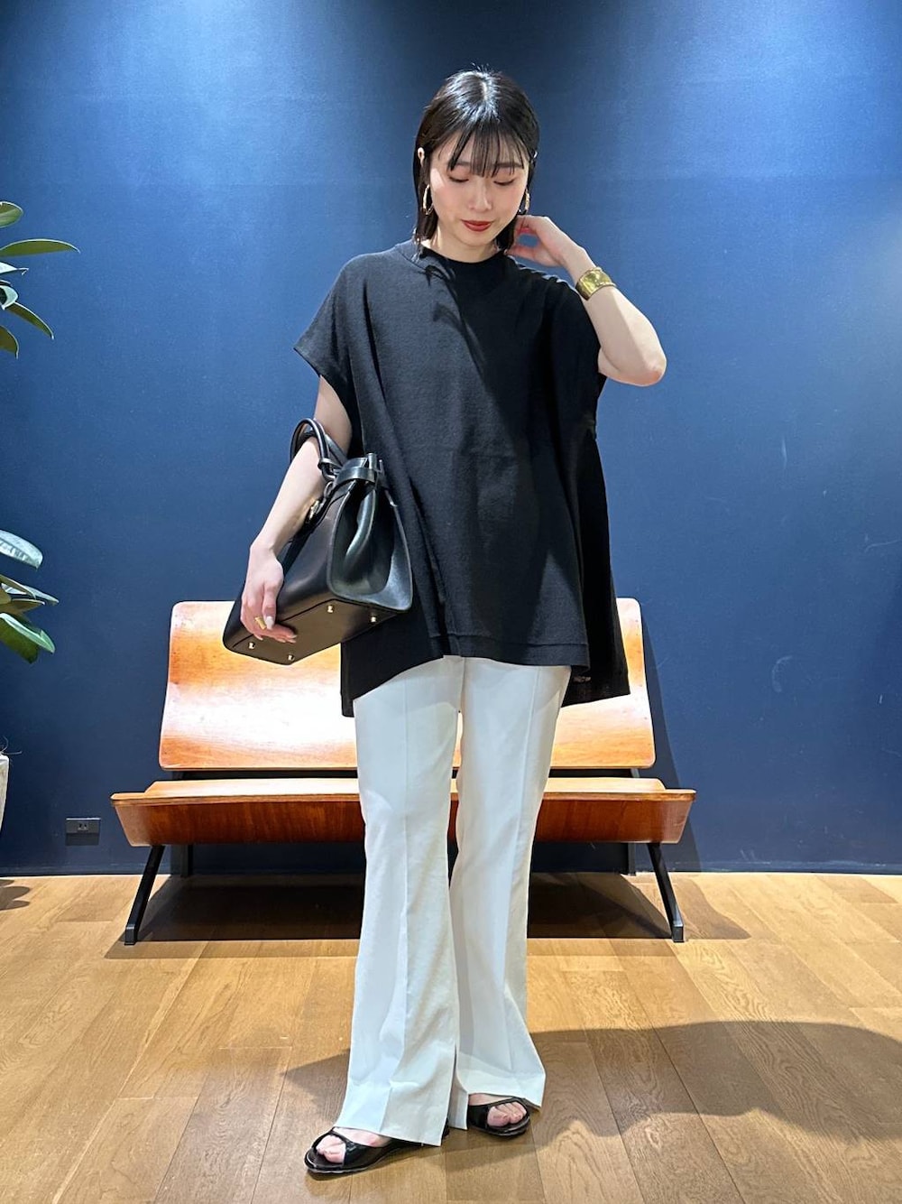 Curensology(カレンソロジー)/シェルタリングブーツカットパンツを使っ