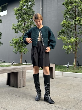 「KBF+（ケービーエフプラス）のアイテム」を使った、なかさんさん（レディース・156cm）の秋コーディネート