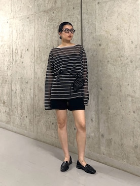 「KBF（ケイビーエフ）のアイテム（パンツ）」を使った、なかさんさん（レディース・156cm）の夏コーディネート