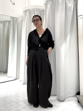 「シアーニット」｜なかさんさん（レディース・156cm）の春コーディネート