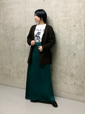 「kbf_ootd」｜「アイテム（ローファー）」を使った、なかさんさん（レディース・156cm）の秋コーディネート