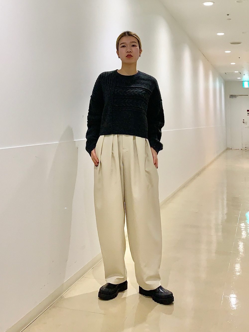 サカイ　ケーブル　パッチワークニット　セーター　コットン　レディース　コラージュ 楽天市場】パッチワーク（ニット・セーター｜トップス