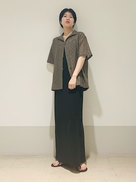 「KBF+」｜「アイテム（ワンピース/ドレス）」を使った、なかさんさん（レディース・156cm）の夏コーディネート