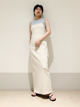 「KBF+」｜「アイテム（ワンピース/ドレス）」を使った、なかさんさん（レディース・156cm）の夏コーディネート