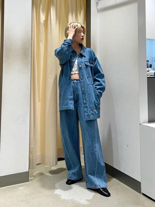 アーバンリサーチなかさんさんのデニムジャケットを使った 
