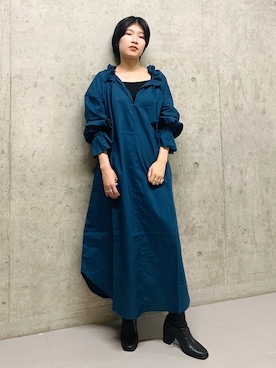 「コックリカラー」｜なかさんさん（レディース・156cm）の秋コーディネート
