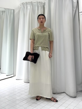 「KBF（ケイビーエフ）のアイテム（ジャケット/アウター）」を使った、なかさんさん（レディース・156cm）の春コーディネート