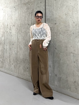 「スエード」｜なかさんさん（レディース・156cm）の秋コーディネート