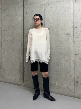 「RODE SKO（ロデスコ）のアイテム」を使った、なかさんさん（レディース・156cm）の冬コーディネート