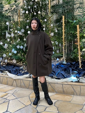 「アイテム（テーラードジャケット）」を使った、なかさんさん（レディース・156cm）の秋コーディネート