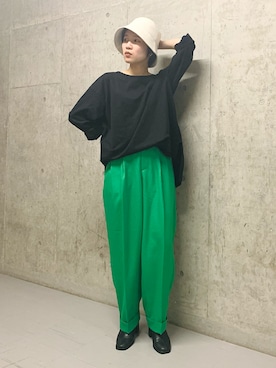 「KBF+」｜「アイテム（帽子）」を使った、なかさんさん（レディース・156cm）の秋コーディネート