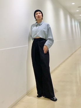 「モードストリート」｜「アイテム（その他シューズ）」を使った、なかさんさん（レディース・156cm）の秋コーディネート