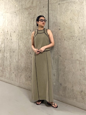 「LAATO（ラート）のアイテム」を使った、なかさんさん（レディース・156cm）の夏コーディネート