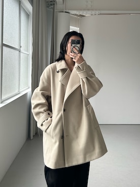 「寒い」｜「アイテム（ジャケット/アウター）」を使った、なかさんさん（レディース・156cm）の冬コーディネート