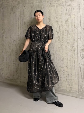 「kbf_ootd」｜「アイテム（ワンピース/ドレス）」を使った、なかさんさん（レディース・156cm）の夏コーディネート