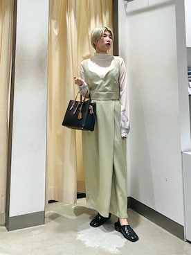 「RODE SKO」｜「アイテム（ワンピース）」を使った、なかさんさん（レディース・156cm）の春コーディネート