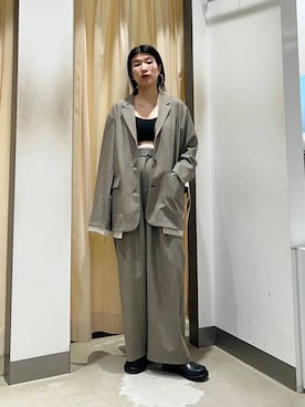 「きれいめスタイル」｜「アイテム（ジャケット/アウター）」を使った、なかさんさん（レディース・156cm）の冬コーディネート