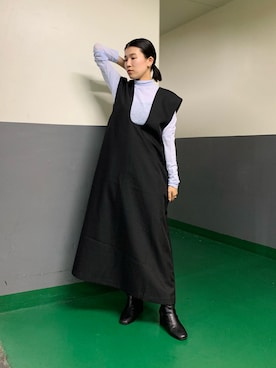 「シアーハイネック」｜なかさんさん（レディース・156cm）の秋コーディネート