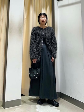 「KBF（ケイビーエフ）のベストセパレートワンピース（ワンピース）」を使った、なかさんさん（レディース・156cm）の冬コーディネート