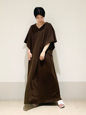 「KBF+」｜「アイテム（ワンピース/ドレス）」を使った、なかさんさん（レディース・156cm）の夏コーディネート