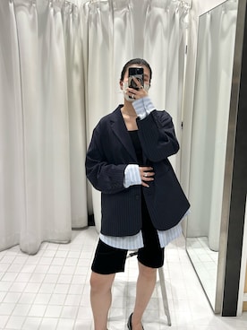 「KBF（ケイビーエフ）のアイテム（ジャケット/アウター）」を使った、なかさんさん（レディース・156cm）の春コーディネート