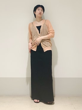 「KBF+」｜「アイテム（ワンピース/ドレス）」を使った、なかさんさん（レディース・156cm）の夏コーディネート